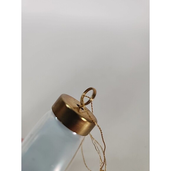 Lou Horn Hand Painted Ceramic Porcelain Christmas Ornament Floral Signed Vtg - Picture 11 of 11